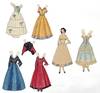 1920s Historical Paper Doll -- 6.25" Raven-Haired Young Lady from the 1860s