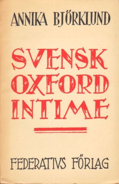 Svensk oxford intime.