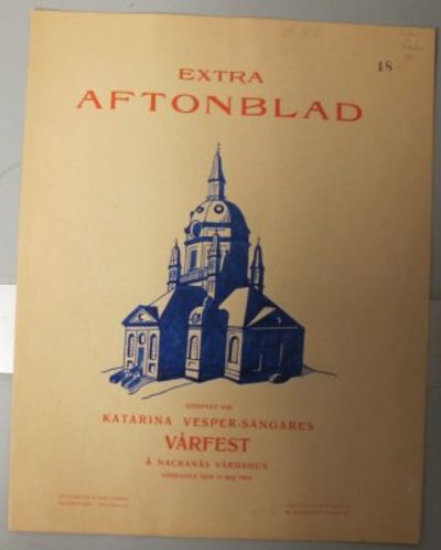 Extra Aftonblad 18. Utgifvet vid Katarina…