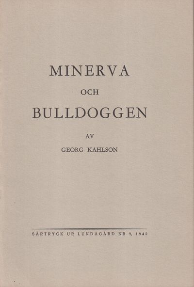 Minerva och bulldoggen av Georg Kahlson [=…