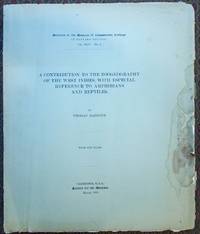 A contribution to the zoogeography of the West Indies, with especial reference to amphibians and reptiles.
