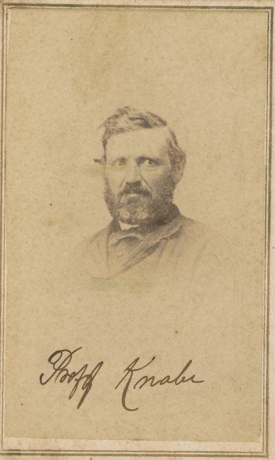 Signed Carte-de-Visite of Gustav Knabe, Civil War Musician and Music Professor in Tennessee, c. 1870s