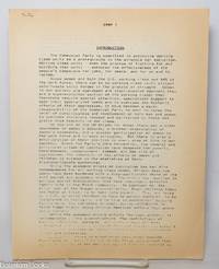 Introduction [to CPUSA essay on the organizational responsibilities of our Party in developing women's equality]