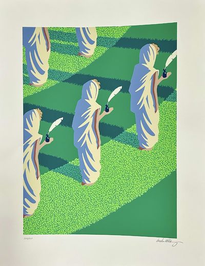 Color Silkscreen Seriograph; Print