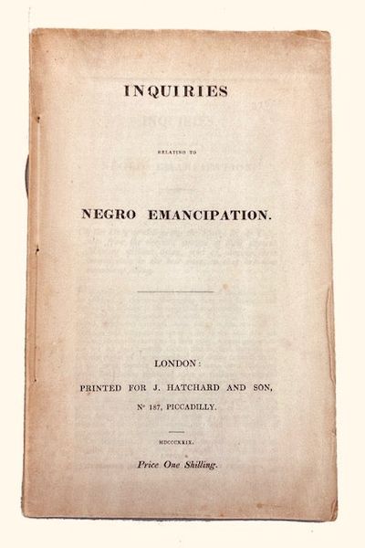 Inquiries Relating to Negro Emanciaption