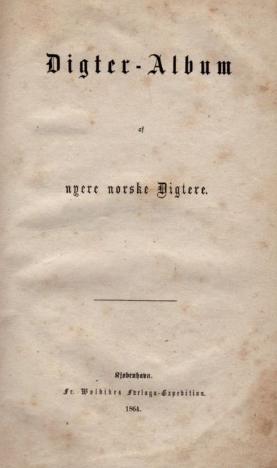 af nyere norske Digtere. (photo 2)