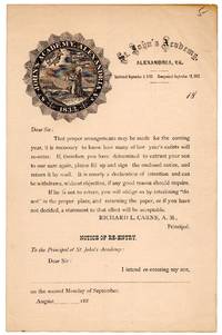 [VIRGINIANA] VIRGINIA HANDBILL