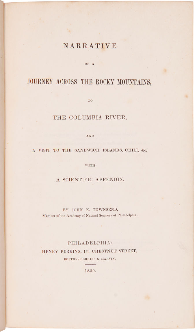 NARRATIVE OF A JOURNEY ACROSS THE ROCKY MOUNTAINS,
