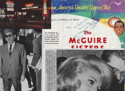 1960-1965 - A one-of-a-kind mini-collection related to the love affair between the naïve Midwestern singing star, Phyllis McGuire, and the dangerous Chicago mob boss, Sam Giancana