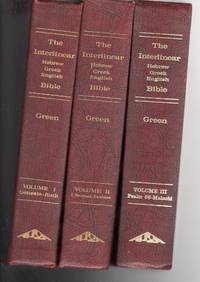 The interlinear Hebrew/Greek English Bible-Vol. One to Three-Containing entire Old Testament by Jay P - 1976