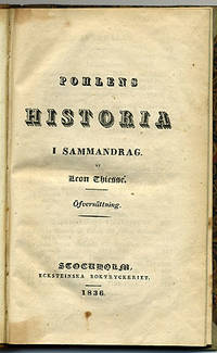 Pohlens historia i sammandrag. Öfversättning.