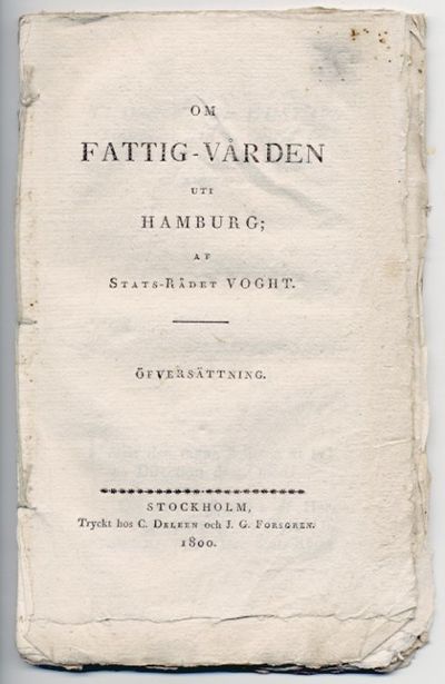 Om fattig-vården uti Hamburg. Öfversättning.
