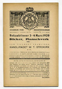 Bokauktioner 3-6 mars 1920. Böcker, planschverk…