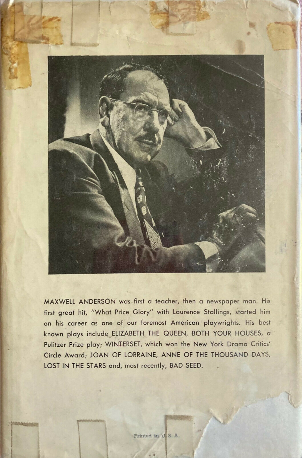 Bad Seed A Play In Two Acts (Fireside Theatre BCE) by Maxwell Anderson