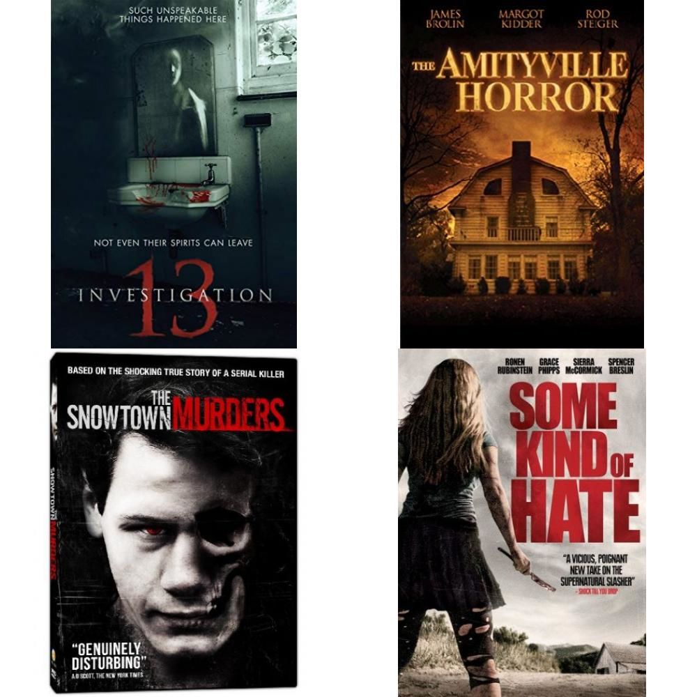 viernes Larva del moscardón Mendigar Horror Movies DVD 4 Pack Assorted Bundle: Investigation 13 AMITYVILLE HORROR Snowtown Murders Some Kind of Hate viernes Larva del moscardón Mendigar Horror Movies DVD 4 Pack Assorted Bundle: Investigation 13 AMITYVILLE HORROR Snowtown Murders Some Kind of Hate