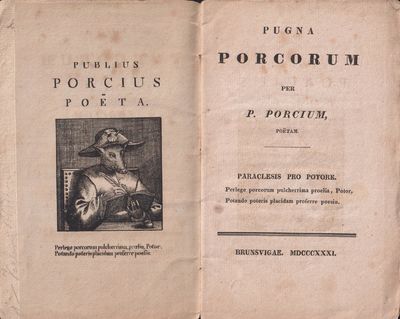 Pugna porcorum per P. Porcium, poëtam. Paraclesis…