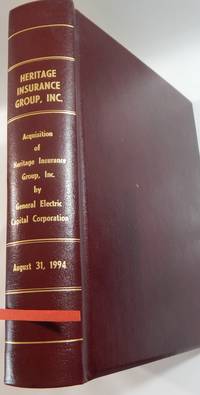 Acquisition of Heritage Insurance Group, Inc., by General Electric Capital Corporation by (General Electric Capital Coporation) - 1994