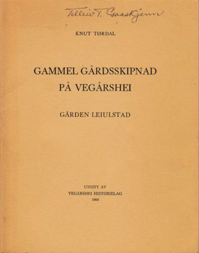 Gammel gårdsskipnad på Vegårshei. Gården…