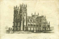 Proof view of St. Andrew's Cathedral, with pencil annotation "Sydney Cathedral when finished will costs… by Richard engraver Ransome - 1856 - from Antipodean Books, Maps & Prints (SKU: 21352)