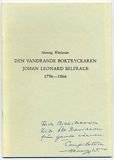 Den vandrande boktryckaren Johan Leonard…