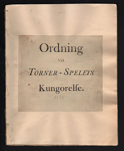 Ordning vid torner-spelets kungörelse.