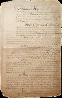 1795 Contract between Merchant John Godfried Wachsmuth and US Treasury Secretary Oliver Wolcott Jr., Arranging a Large Sale of Goods through a Prominent Amsterdam Banking Firm