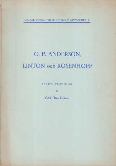 O. P. Anderson, Linton och Rosenhoff.…