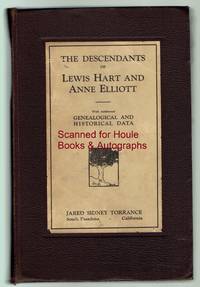 cover of The Descendants of Lewis Hart and Anne Elliott