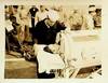 THE IRON LUNG IN WW2. U.S. Navy transfer of Marine PFC Herbert E. Watts, polio victim in iron lung, from the hospital ship USS Repose docked in Tsingtao, China