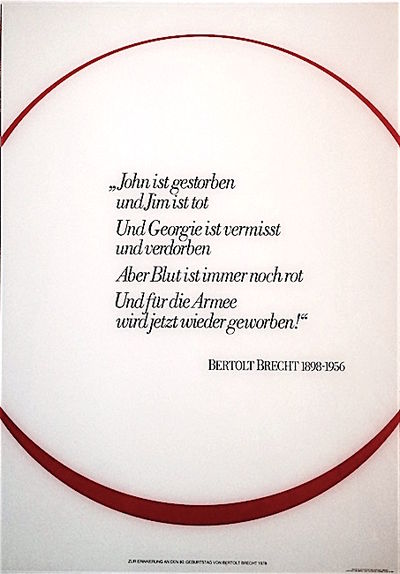 Bertolt Brecht 1898-1956