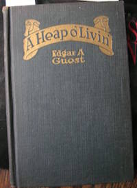 cover of A Heap o' Livin' by Edgar A. Guest author of "Just folks