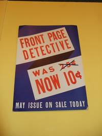 FRONT PAGE DETECTIVE Advertisement -Circa 1941 / 1942 / Dell Publications ( Store Display for the...