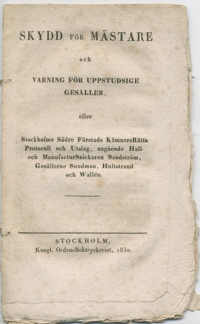 Skydd för mästare och varning för uppstudsige…
