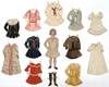Handmade 4" Paper Doll -- c.1920 Little Blonde Girl with Eleven (11) Outfits