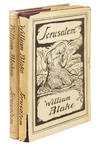 Jerusalem. Foreword by Geoffrey Keynes. [with] Wicksteed, Joseph. William Blake  s Jerusalem. Foreword by Geoffrey Keynes