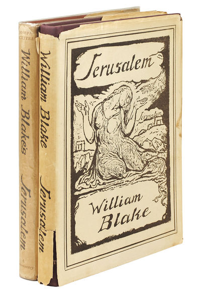 Jerusalem. Foreword by Geoffrey Keynes. [with] Wicksteed, Joseph. William Blake  s Jerusalem. Foreword by Geoffrey Keynes