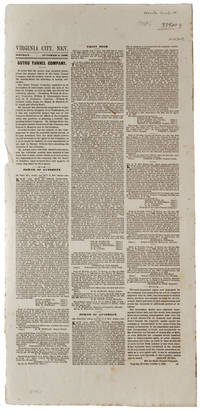 SUTRO TUNNEL COMPANY. Monday, October 4, 1869