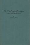 The First Press in Providence A Study in Social Development