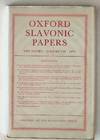 Oxford Slavonic Papers: New Series, Volume VII