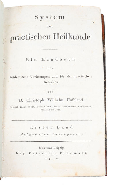 System der praktischen Heilkunde. Ein Handbuch fur academische Vorlesungen und fur den practischen Gebrauch. 2 vols. (photo 2)