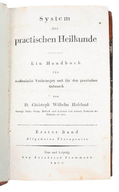 System der praktischen Heilkunde. Ein Handbuch fur academische Vorlesungen und fur den practischen Gebrauch. 2 vols. (photo 3)