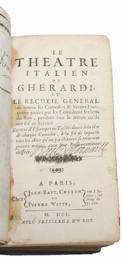 Le Theatre Italien, ou le recueil general de toutes les Comedies & Scenes Francoises jouées par les Comediens Italiens du Roy, pendant tout le temps qu'ils ont été au Service. Eurichi d'Estampes en Tuille-douce à la tête de chaque Comedie, à la ... (photo 5)