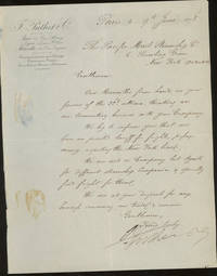 Letter of Transmittal On F. Putlet and Company Shipping Agents Letterhead, Addressed to The Pacific Mail Steamship Co. 1878