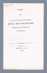 Psalmer vid acad. adjuncten, professor Jonas…