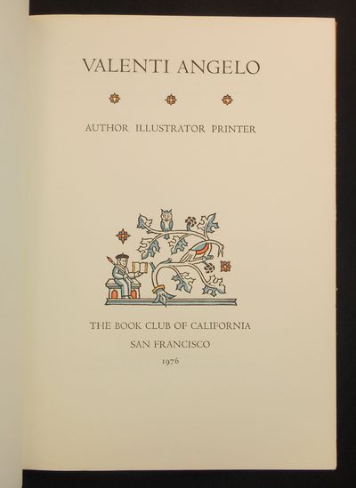 Valenti Angelo, Author, Illustrator, Printer