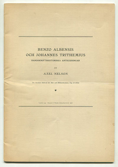 Benzo Albensis och Johannes Trithemius.…
