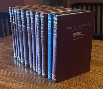 [WOMEN IN THE WEST]. Covered Wagon Women. COMPLETE SET of 11 vols., DELUXE ISSUE (vols. 1-9 and 11) limited to 33 copies in gold-tooled leather, and trade edition (vol. 10) in cloth