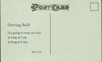 Getting Bald by Lew Welch - from Alan Wofsy Fine Arts (SKU: 15-6951)
