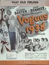 Vogues of 1938 Sheet Music 1937 Warren Baxter and Joan Bennett