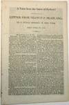 A VOICE FROM THE GRAVE OF JACKSON! LETTER FROM FRANCIS P. BLAIR, ESQ., TO A PUBLIC MEETING IN NEW YORK, HELD APRIL 29, 1856